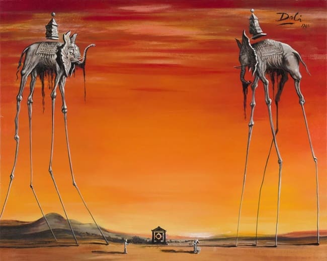 Obra 'Els elefants de Dalí
