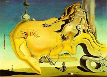 Obra 'El gran masturbador' de Dalí