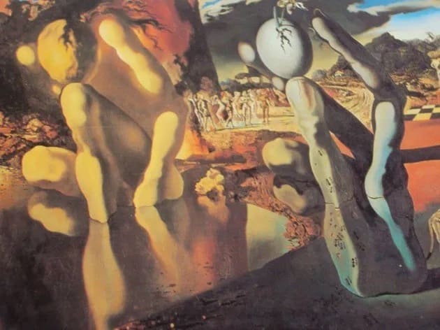 Obra 'Metamorfosi de Narcís' de Dalí