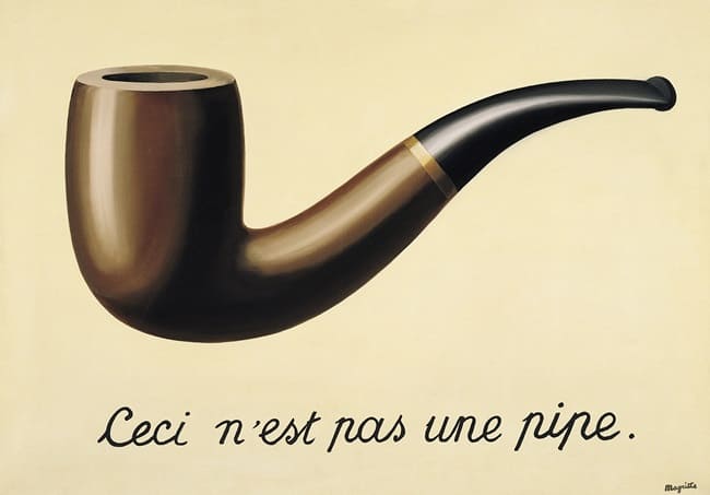 Obra 'La traïció de les imatges' de Magritte